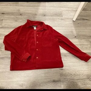 Red button shirt. Size 12